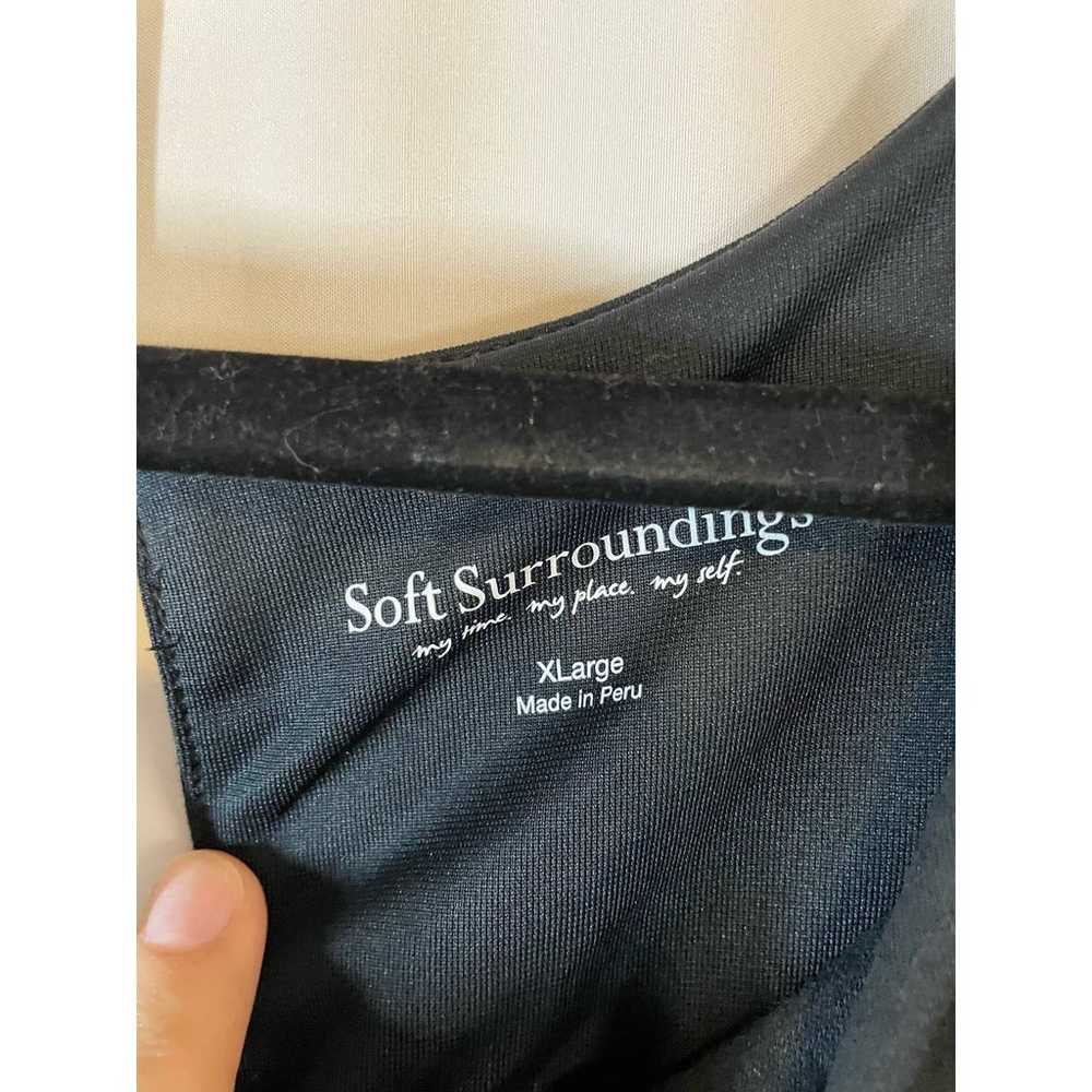 Soft Surroundings Reyna Black Cape Jumpsuit Frenc… - image 3