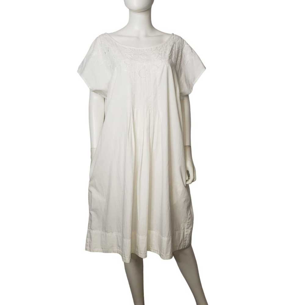 Dress Barn Womans White Cotton Embroidered Summer… - image 1