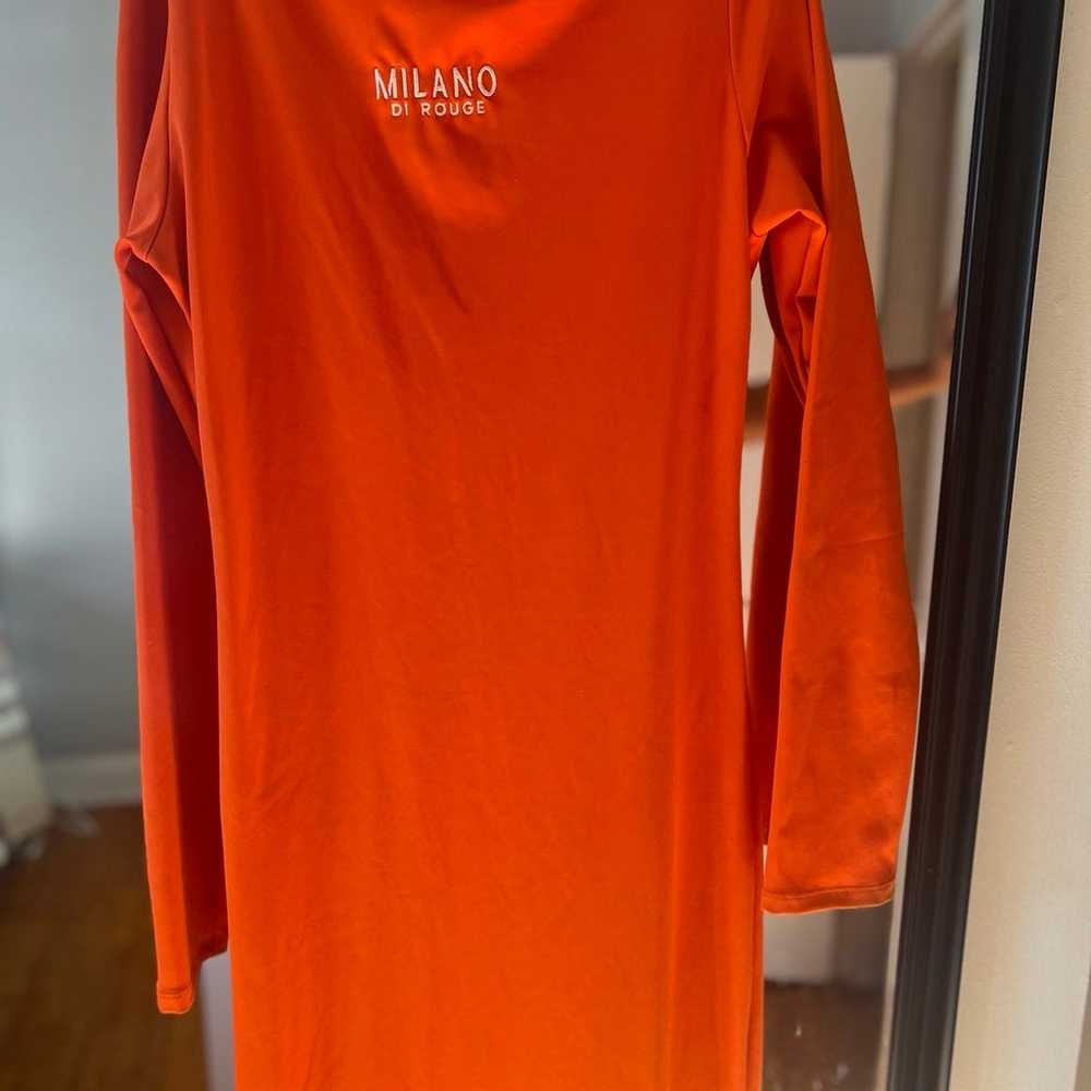 Orange Turtle neck dress from a black owed brand … - image 3