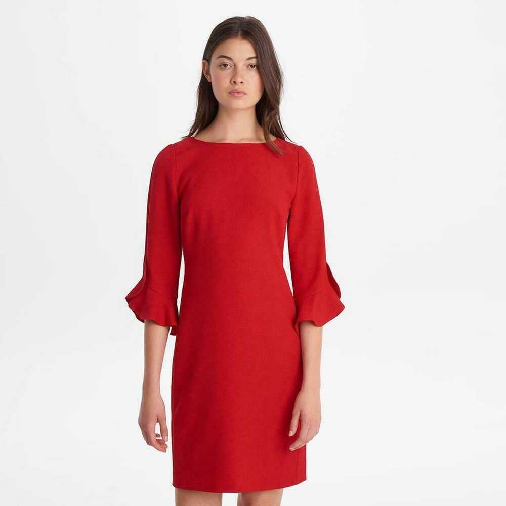 Karl Lagerfeld Paris Red Shift Dress - image 1