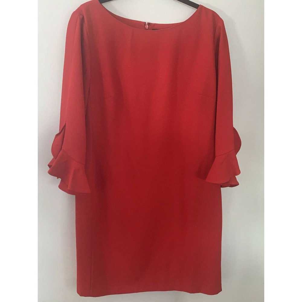 Karl Lagerfeld Paris Red Shift Dress - image 2