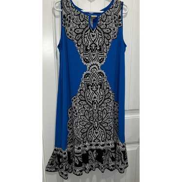Catherines 0X Dress Sleeveless Cobalt Blue Midi