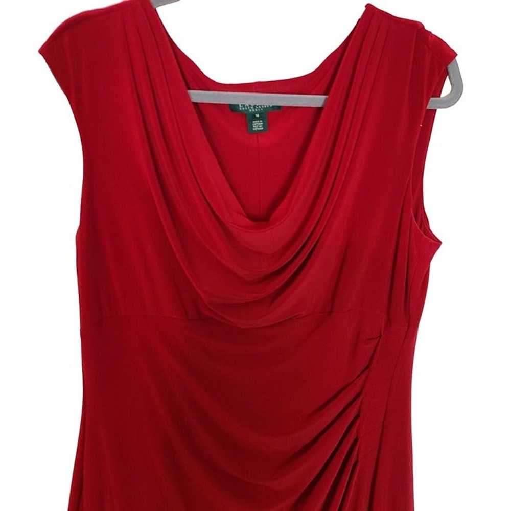 Lauren Ralph Lauren Womens 16 Red Sleeveless Cowl… - image 2