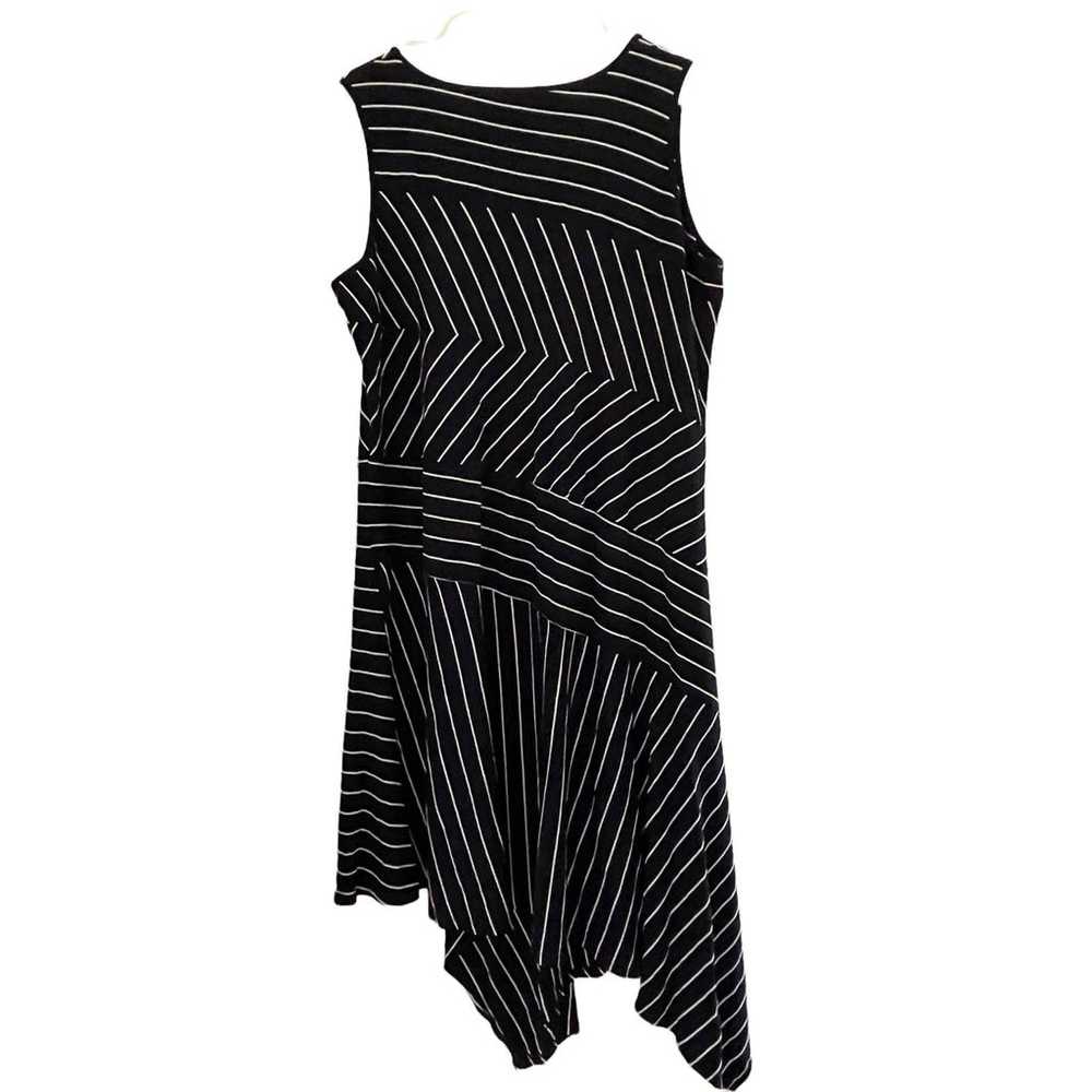 Vince Camuto Blue White Stripe Dress Sleeveless A… - image 3