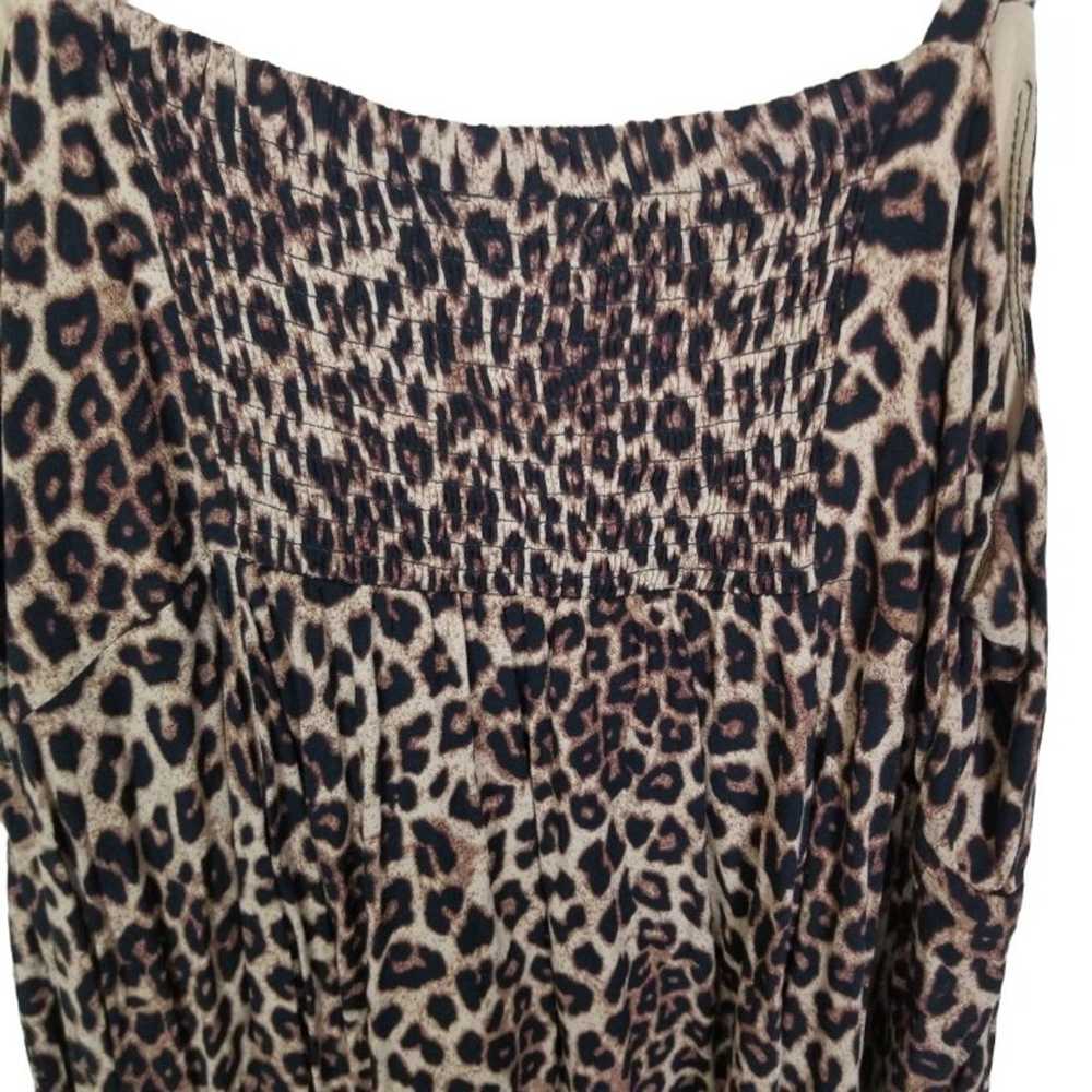 Torrid Womens 2X Brown Leopard Challis Button Fro… - image 10