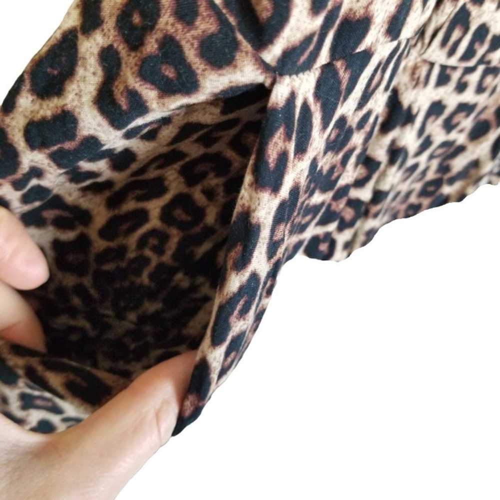 Torrid Womens 2X Brown Leopard Challis Button Fro… - image 6