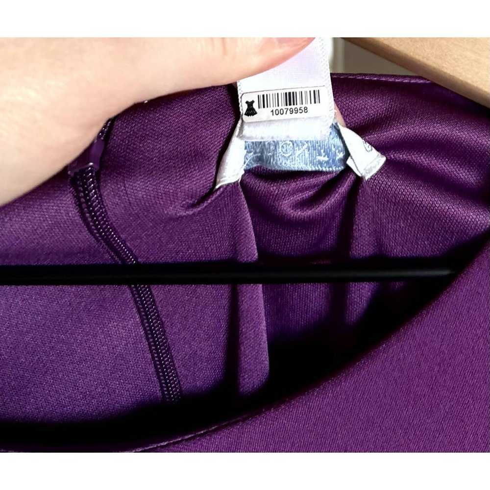 London Times Side Ruched Midi Dress - /Purple - image 10