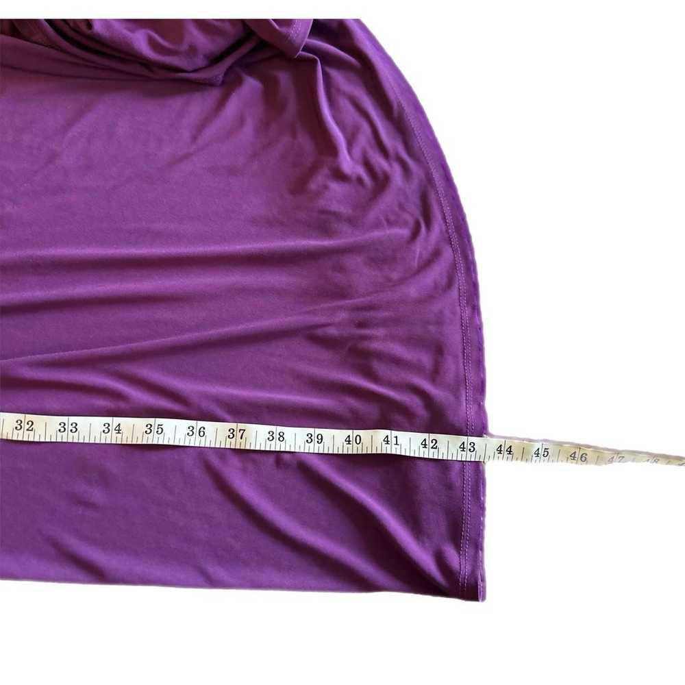 London Times Side Ruched Midi Dress - /Purple - image 7
