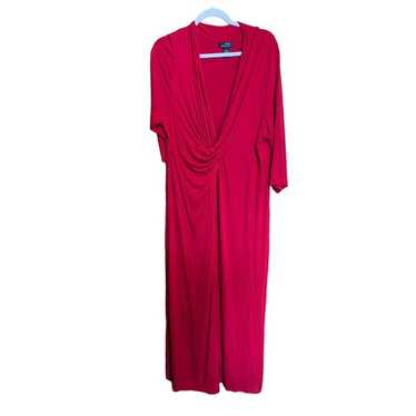 Anywear By Catherines Womens Plus Size 18 20W Red… - image 1