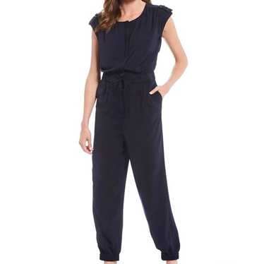 Gibson Latimer Black selling Velvet Jumpsuit Off Shoulder Small Pantsuit Holiday