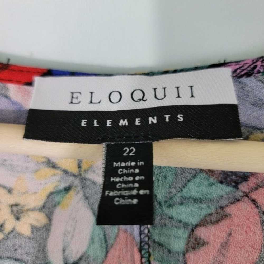 ELOQUII Elements Women's Plus Size Knot Front Flo… - image 9