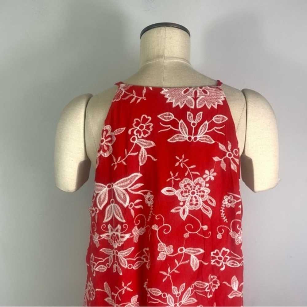 Westport Red Embroidered Floral Dress Size 2X - image 6