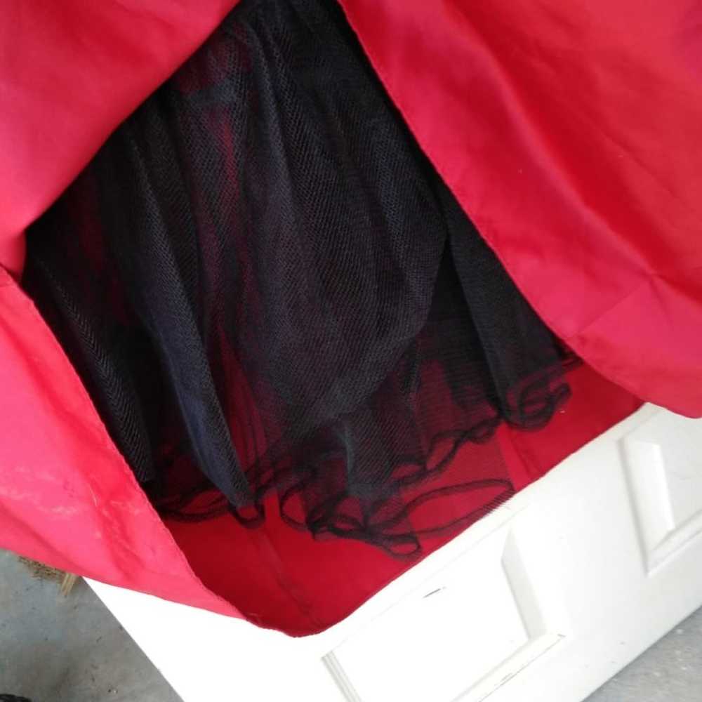 Cherry Red Plus Size Formal Gown - image 8