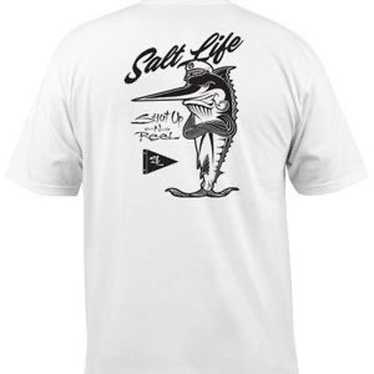 Reel Life Gear Men's XXL Light Blue Long Sleeve “Livin' The Reel Life” UV  Shirt