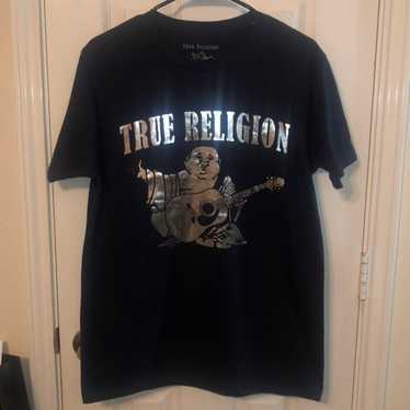 True Religion Navy Blue w/ Silver Buddha