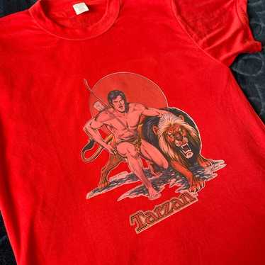 Vintage shops repage 80s Tarzan Comic shirt