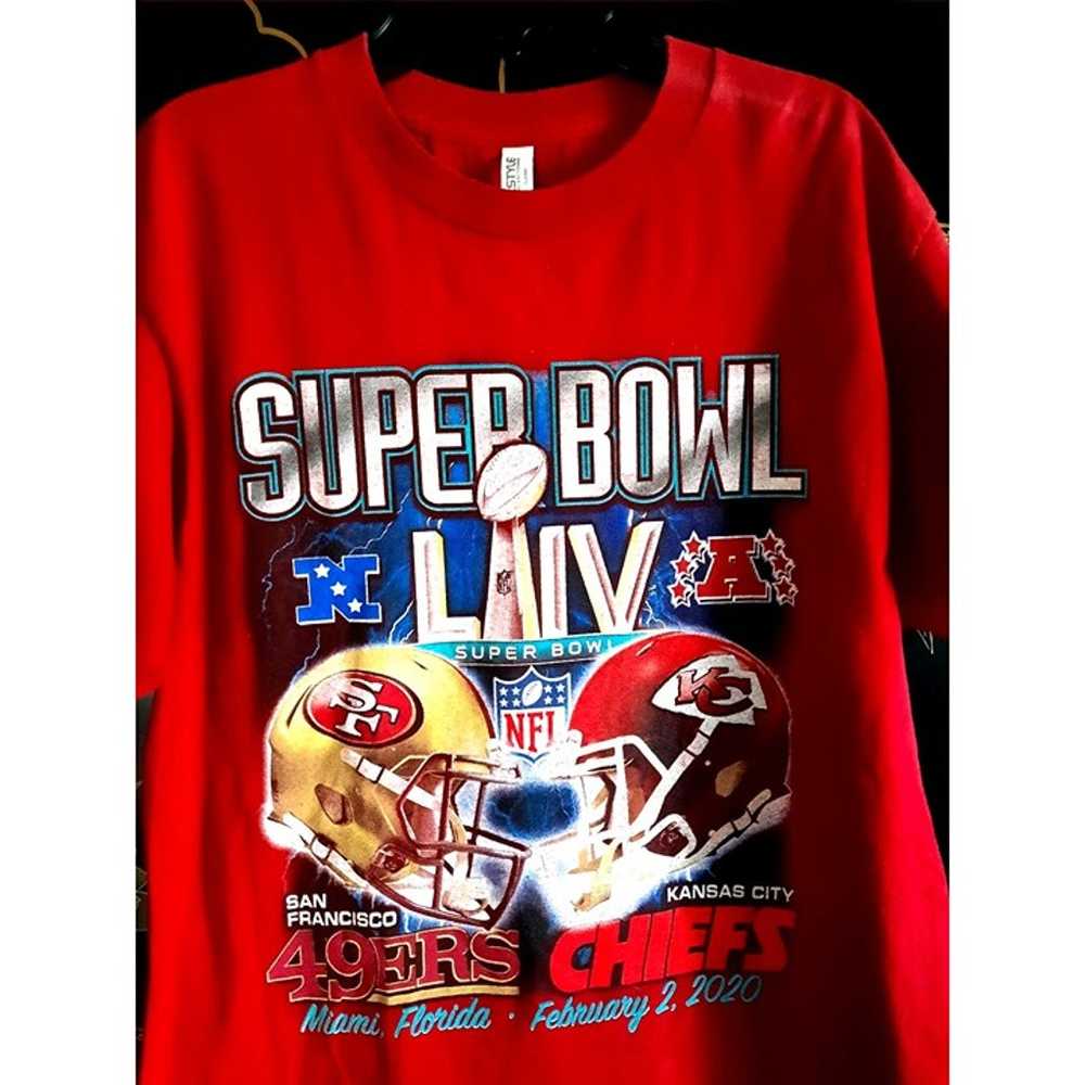 Mens Med Tshirt Super Bowl LVI SF 49ers vs Kansas… - image 1