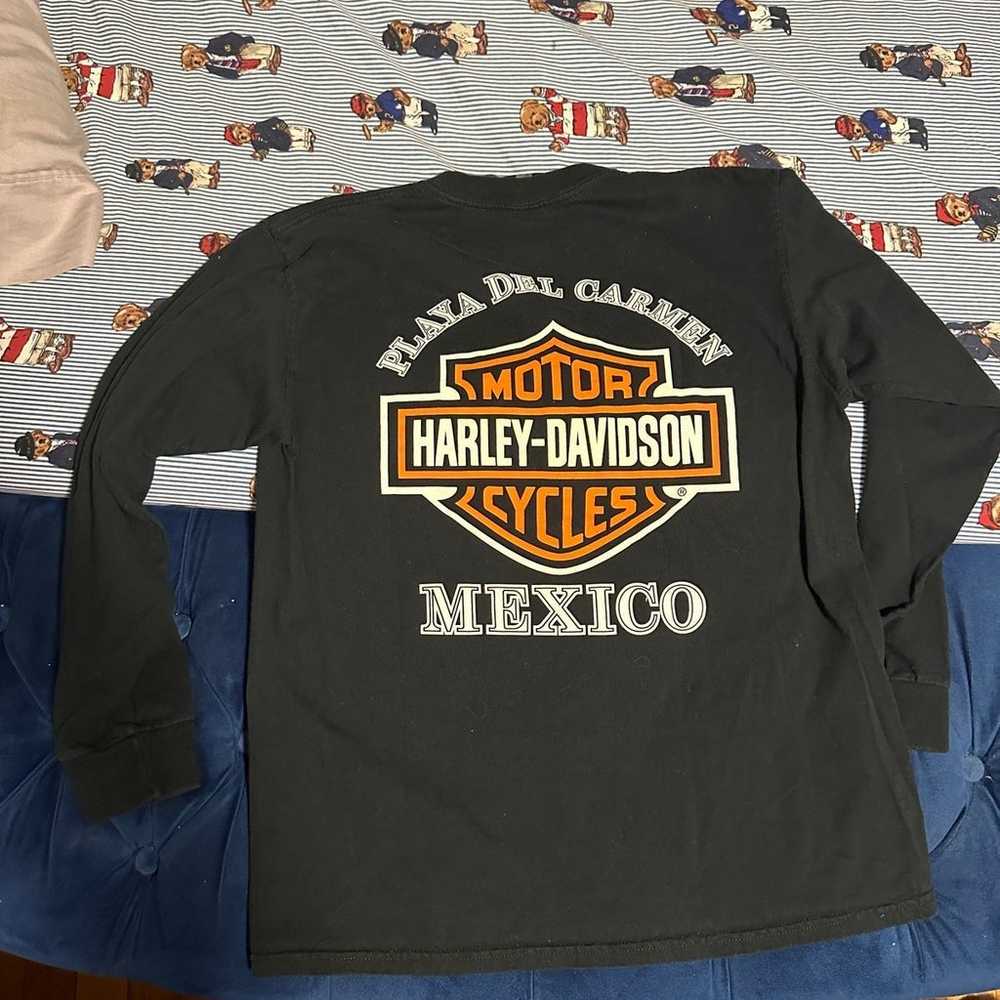 Harley Davidson T-Shirt long sleeve vintage playd… - image 2