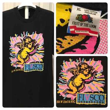 Vtg defunct Fiasco Restaurant NYC Tee. - image 1