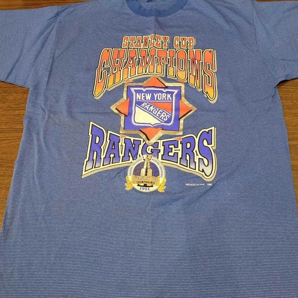 Vintage New York Rangers Championship Tee Shirt 1… - image 1