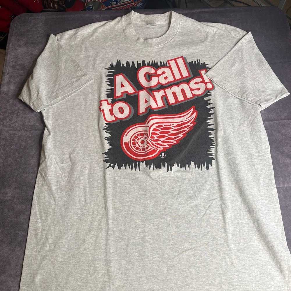 Vintage 1990s Detroit Redwings NHL T-shirt - image 1