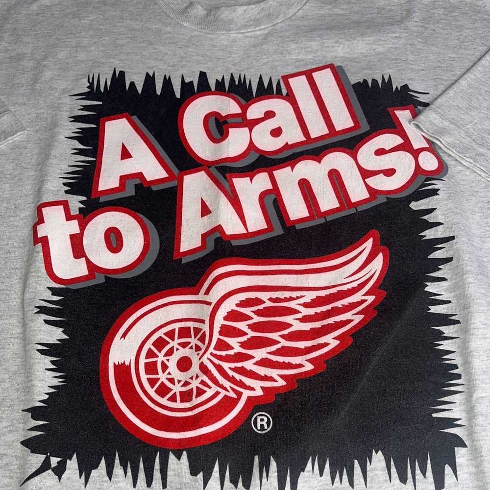 Vintage 1990s Detroit Redwings NHL T-shirt - image 2
