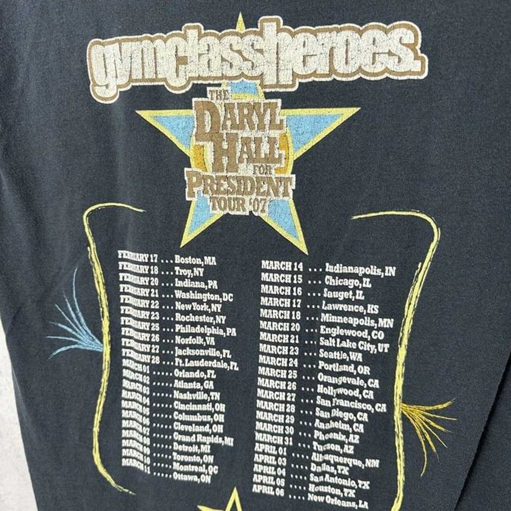 Gym Class Heros Tour T Shirt Adult Small 2007 Ban… - image 5