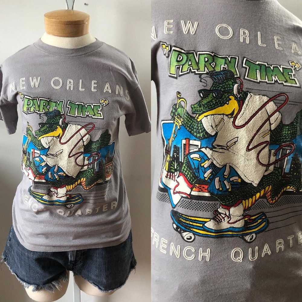 Vintage New Orleans Graphic Tee - French Quarter … - image 1