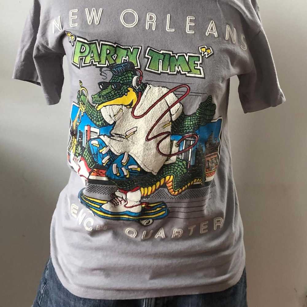 Vintage New Orleans Graphic Tee - French Quarter … - image 2