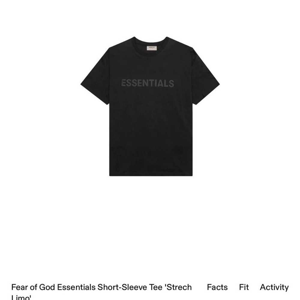 FOG - Fear Of God  Essentials Black T-Shirt - image 1