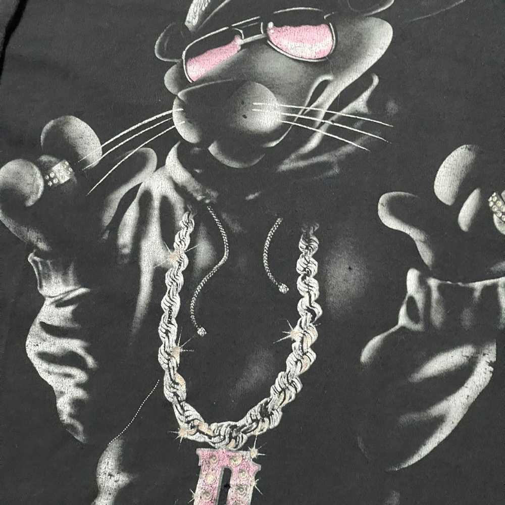 Vintage Y2K Pink Panther Pimp Player Bling Gangst… - image 2