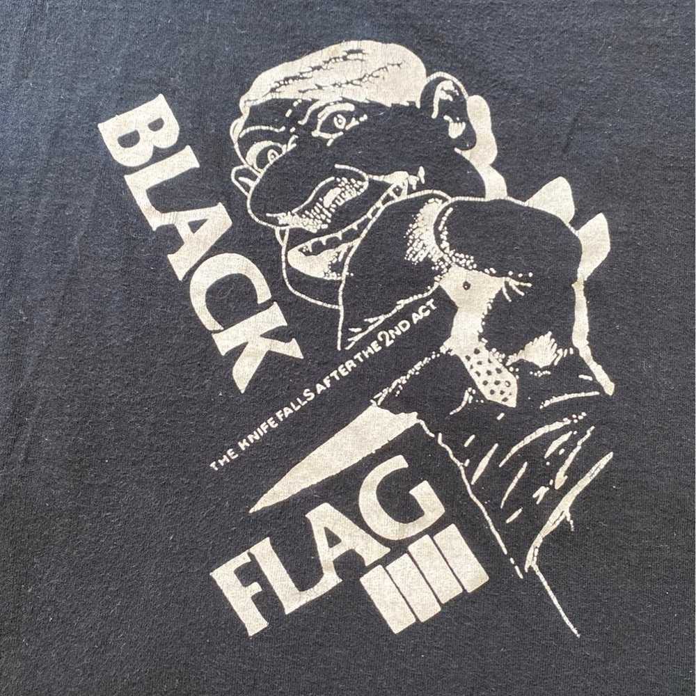 Black Flag T Shirt Raymond Pettibon Art - image 2