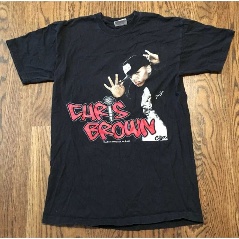 Vintage Chris Brown T Shirt Small Run It - image 1