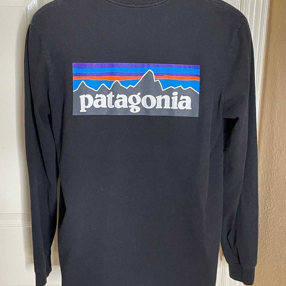 Patagonia Shirt Mens Medium  Black Organic Cotton… - image 3