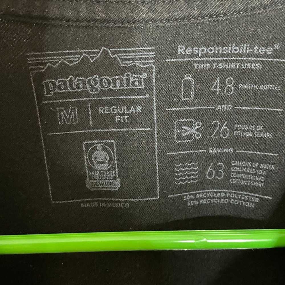 Patagonia Shirt Mens Medium  Black Organic Cotton… - image 8