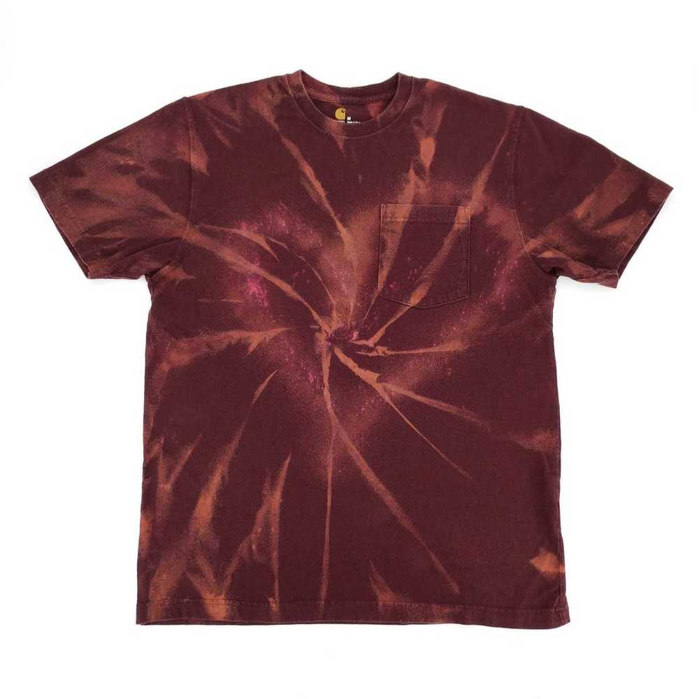 Carhartt Custom Tie Dye Heart T-Shirt M - image 1