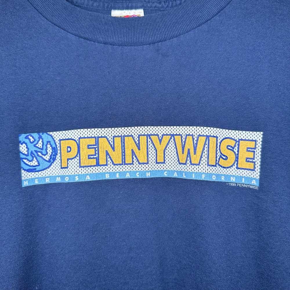 Vintage 1999 Pennywise Hermosa Beach Tee size Med… - image 2