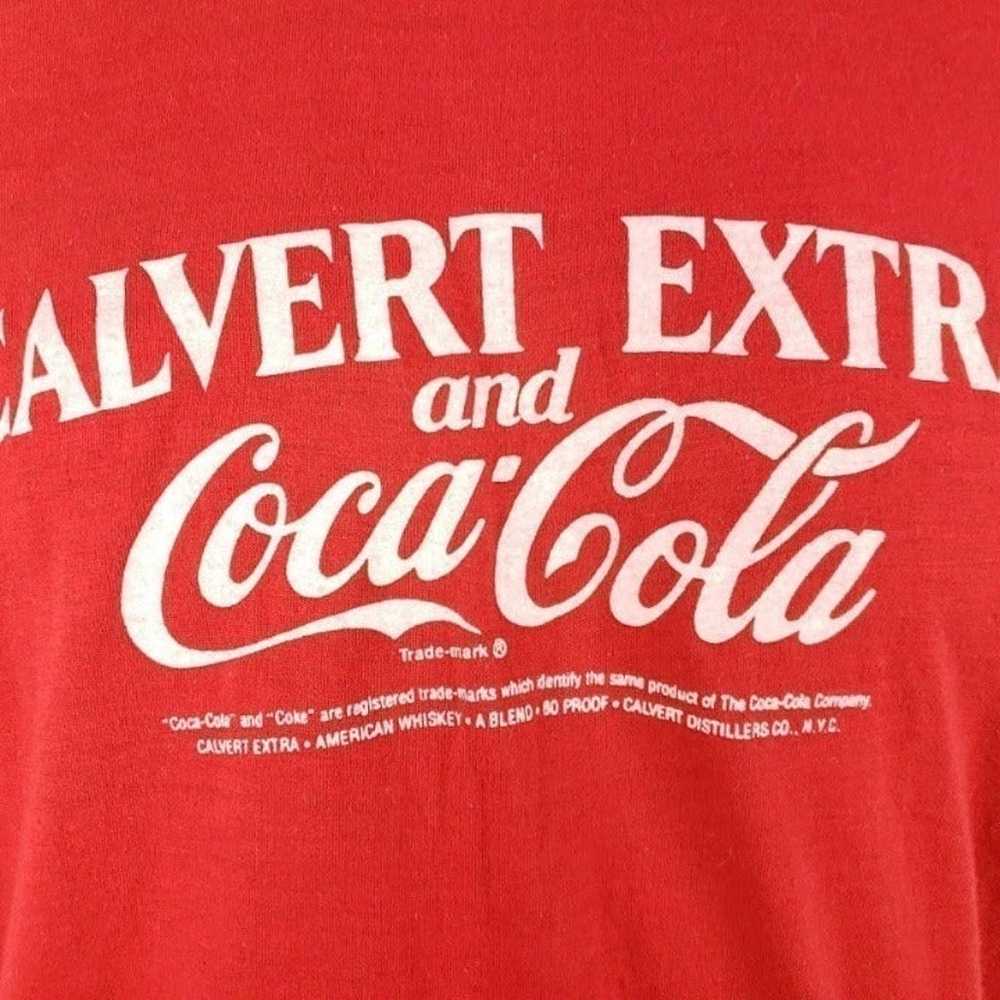 Calvert Extra Coca Cola T Shirt Vintage - image 2