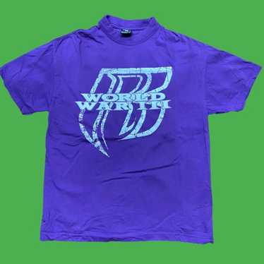 Ruff Ryders Y2K World War III Purple White T-Shir… - image 1