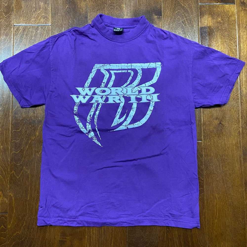 Ruff Ryders Y2K World War III Purple White T-Shir… - image 2