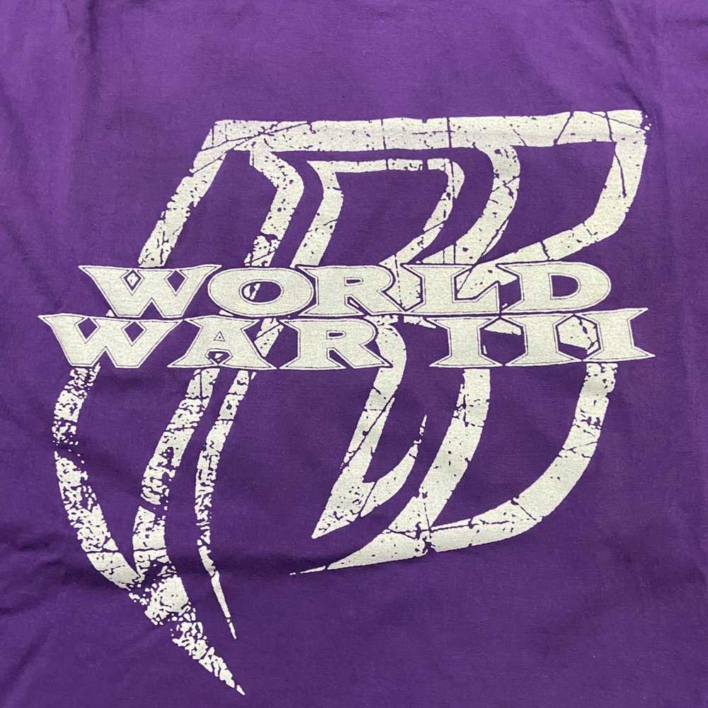 Ruff Ryders Y2K World War III Purple White T-Shir… - image 3