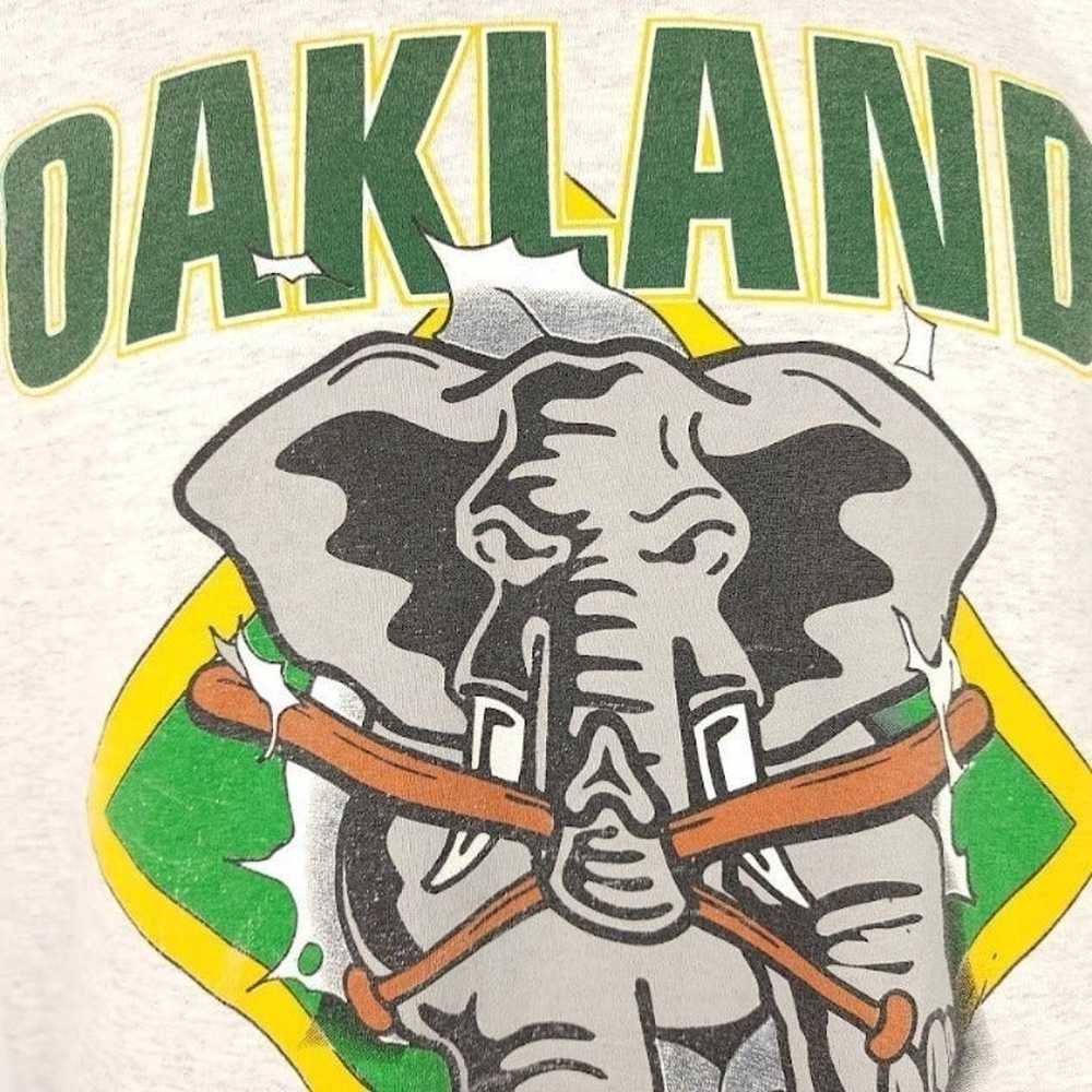 Oakland Athletics As T Shirt Vintage 90s MLB Base… - image 2