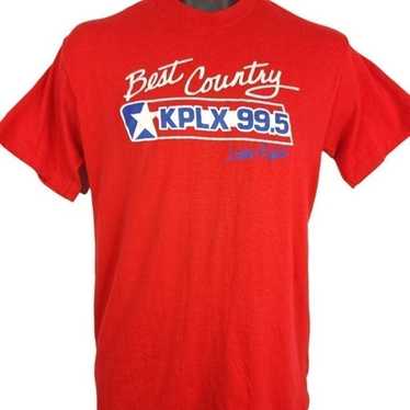 KPLX 99.5 Country Radio Station T Shirt Vintage 8… - image 1