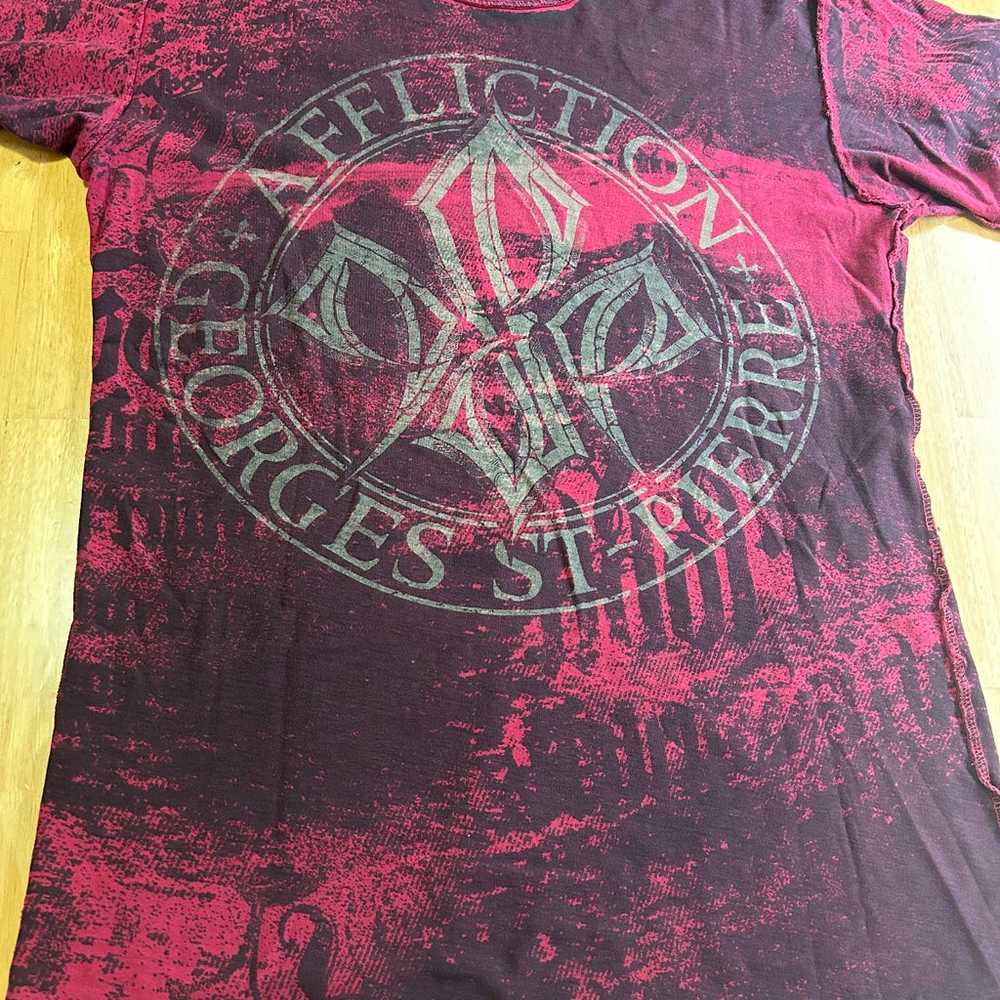 Affliction graphic T tee shirt Georges ST Pierre … - image 7