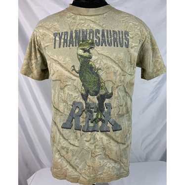 Vintage Dinosaur T Shirt All Over Print Single St… - image 1