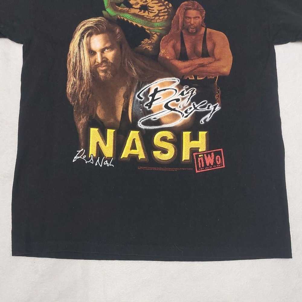 Vintage 1999 Kevin Nash Big Sexy NWO Black T-Shir… - image 4