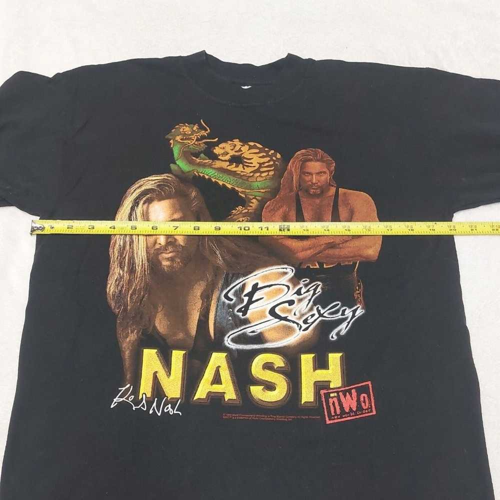 Vintage 1999 Kevin Nash Big Sexy NWO Black T-Shir… - image 8