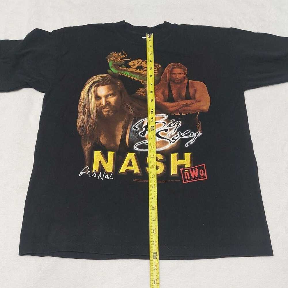 Vintage 1999 Kevin Nash Big Sexy NWO Black T-Shir… - image 9