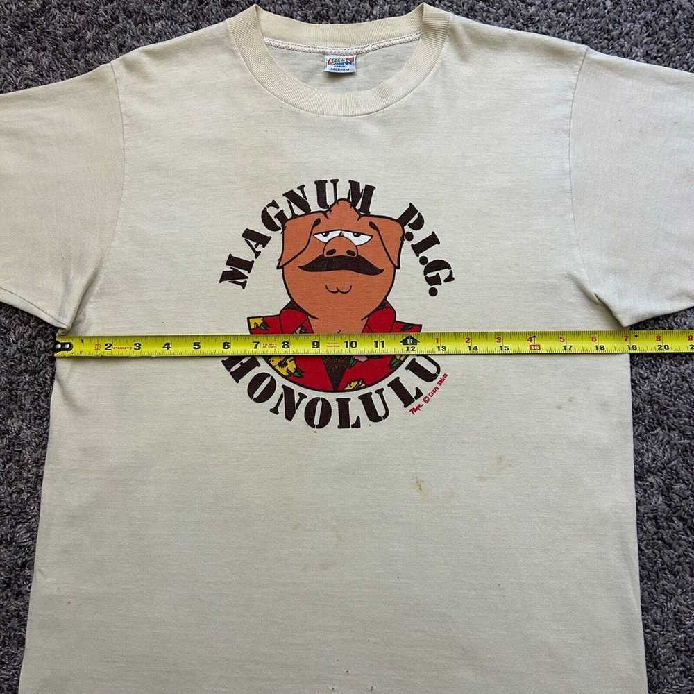 Vintage 80s Crazy Shirts Hawaii Magnum PIG Honolu… - image 6