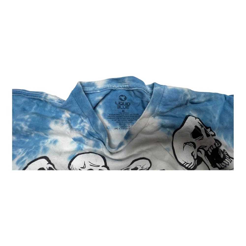 Liquid Blue Mens Vintage Skulls Swirl Blue Tie Dy… - image 3